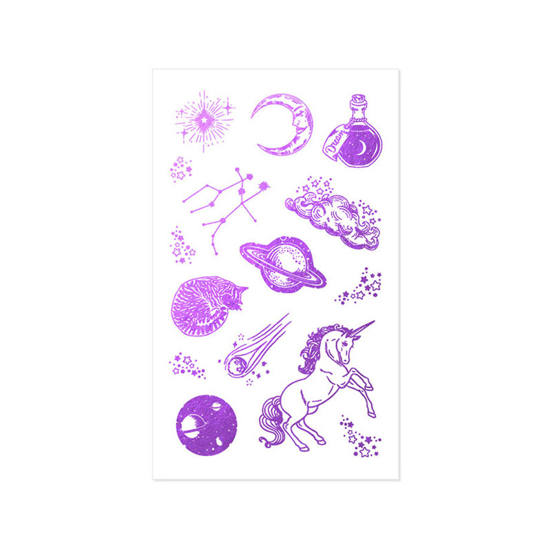 Unicorn - istyle Antique transparent clear foil sticker