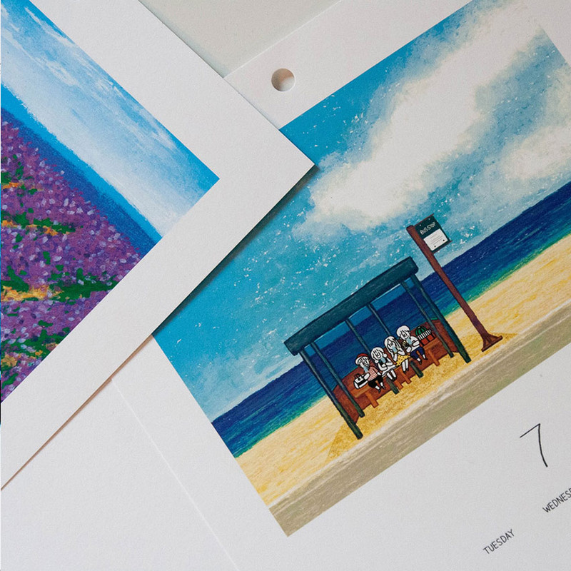 DESIGN GOMGOM 2021 Moment dated monthly wall calendar