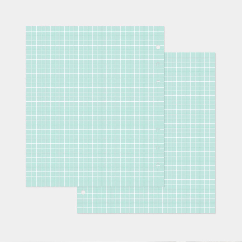 Mint - 2NUL Cherry pick wide A6 6-ring pin grid note paper refill