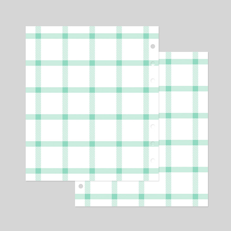 Mint - 2NUL Cherry pick wide A6 6-ring cross grid note paper refill