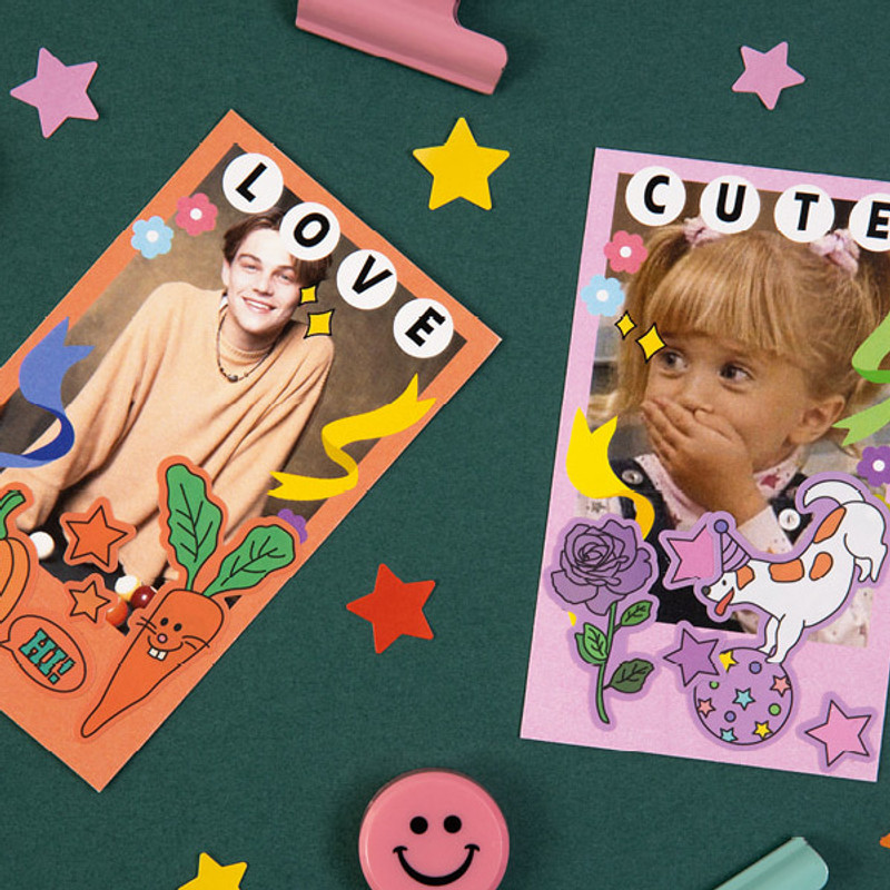 Usage example - Ardium Pop illustration colorful point paper sticker ver5 Usage example - Ardium Pop illustration colorful point paper sticker ver5