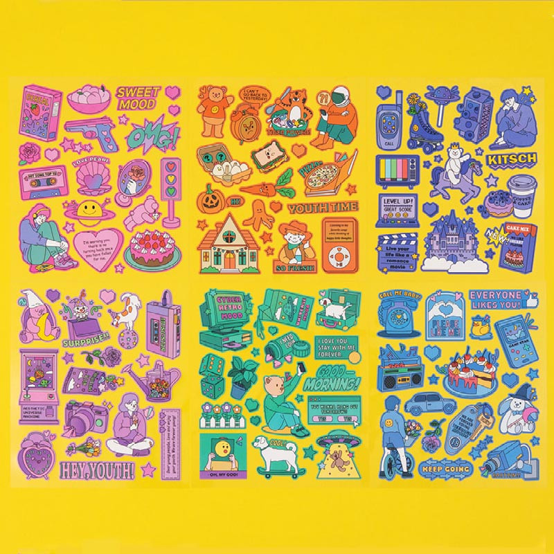 Ardium Pop illustration colorful point paper sticker ver5 Ardium Pop illustration colorful point paper sticker ver5