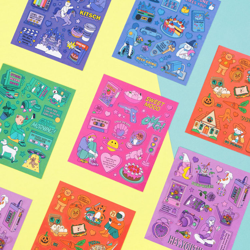 Ardium Pop illustration colorful point paper sticker ver5 Ardium Pop illustration colorful point paper sticker ver5
