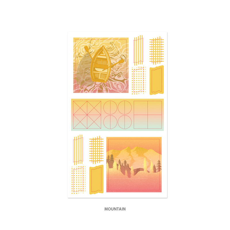 Mountain - istyle illustration paper sticker