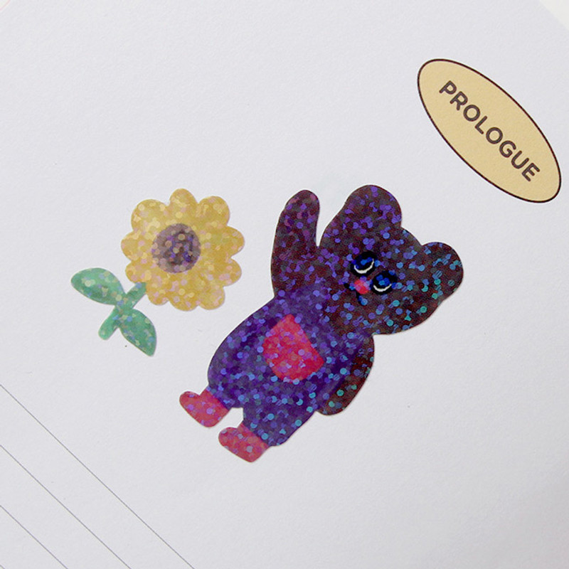 Usage example - GMZ Kitsch heart hologram removable sticker 1-16