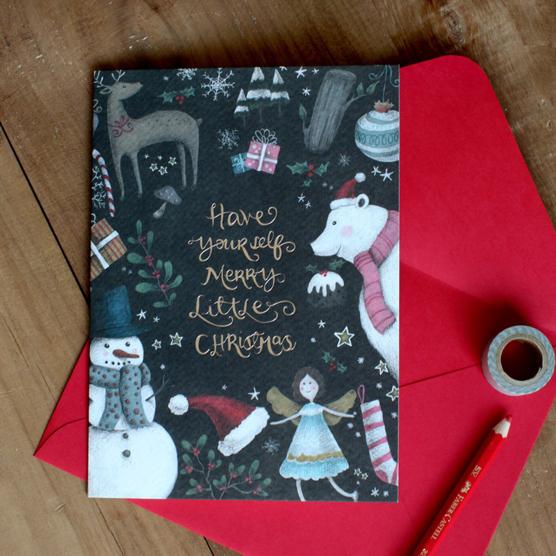 DBD Celebrate Christmas card with envelope DBD Celebrate Christmas card with envelope