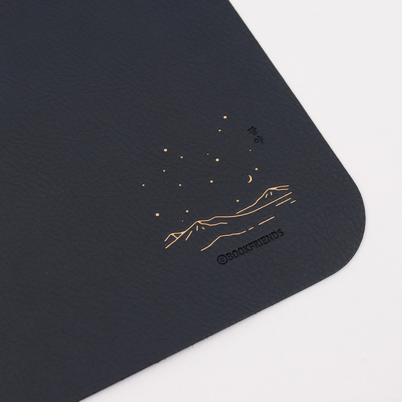 Navy - Bookfriends Korean literature reversible mouse pad