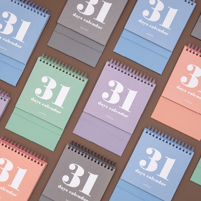 Ardium 31 days dateless daily desk calendar