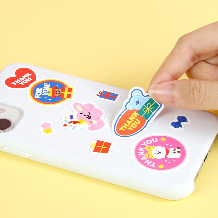 Usage example - BT21 Thank you card and envelope set