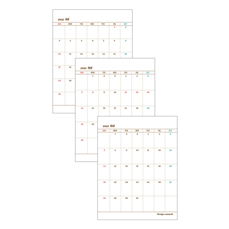 Back - Design Comma-B 2021 Sweet dessert monthly desk calendar Back - Design Comma-B 2021 Sweet dessert monthly desk calendar