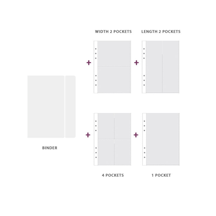 Comes with sticker storage sheets - Wanna This A5 6 ring binder sticker storage album