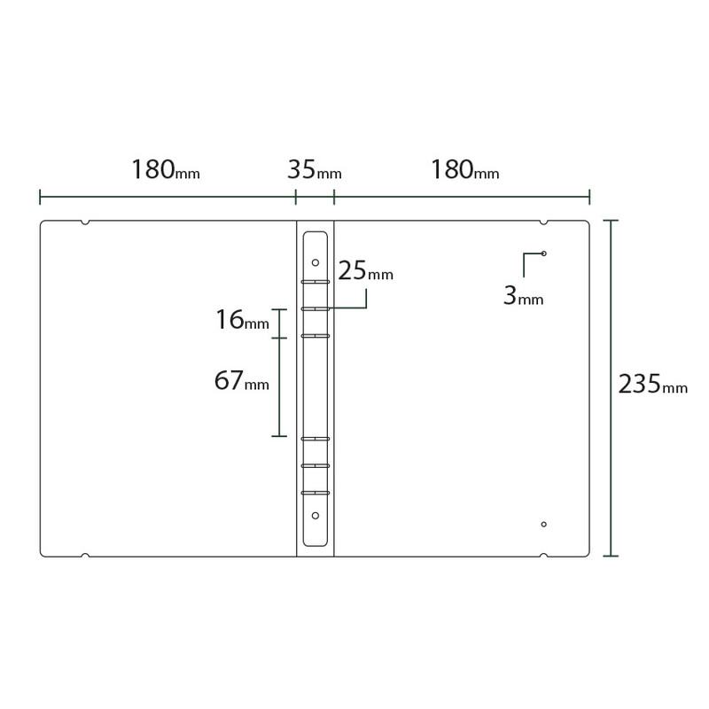 Binder size - Wanna This A5 6 ring binder sticker storage album