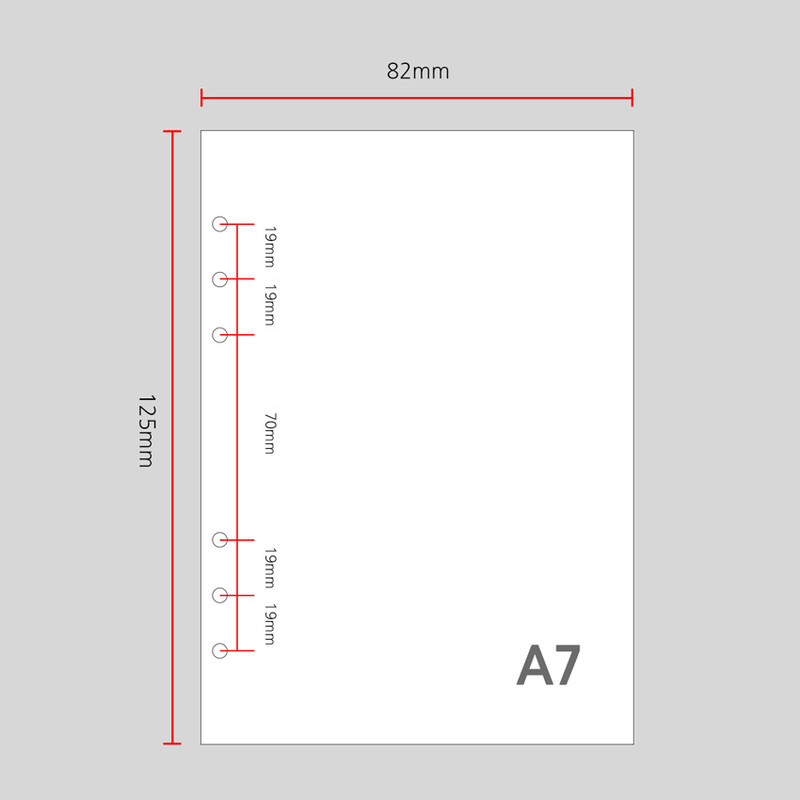 A7 size - Wanna This Picnic check A7 6-ring dateless monthly planner