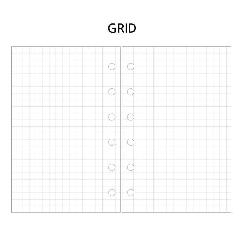 Grid - Wanna This Picnic check A7 6-ring dateless monthly planner