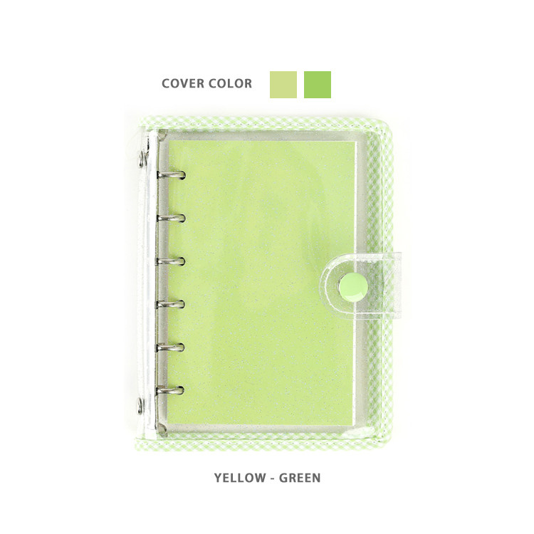 Yellow green - Wanna This Picnic check A7 6-ring dateless monthly planner