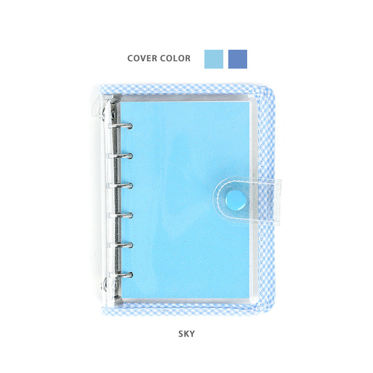 Sky - Wanna This Picnic check A7 6-ring dateless monthly planner