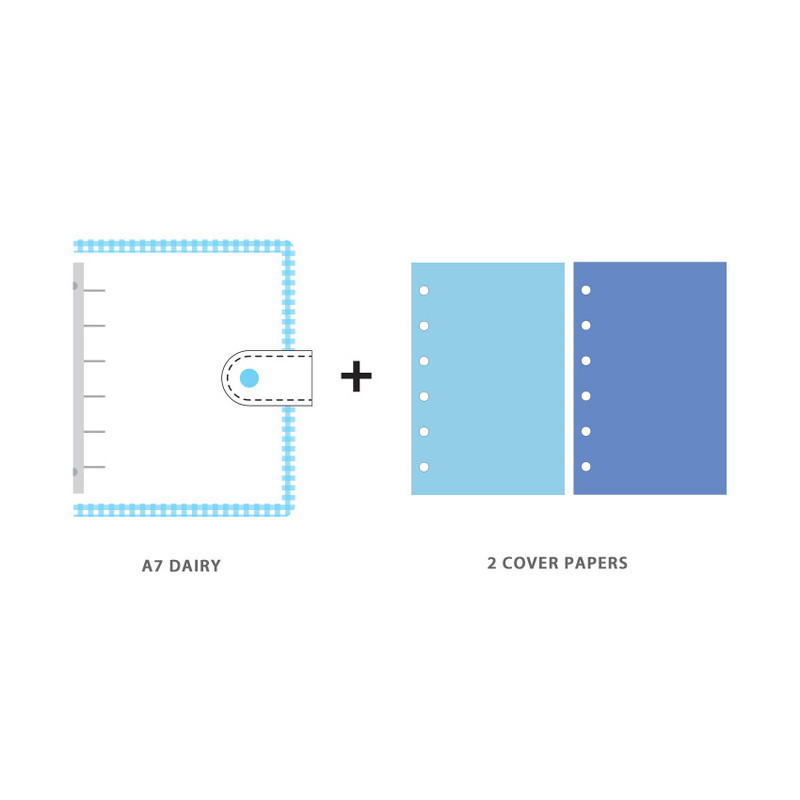 Composition - Wanna This Picnic check A7 6-ring PVC binder