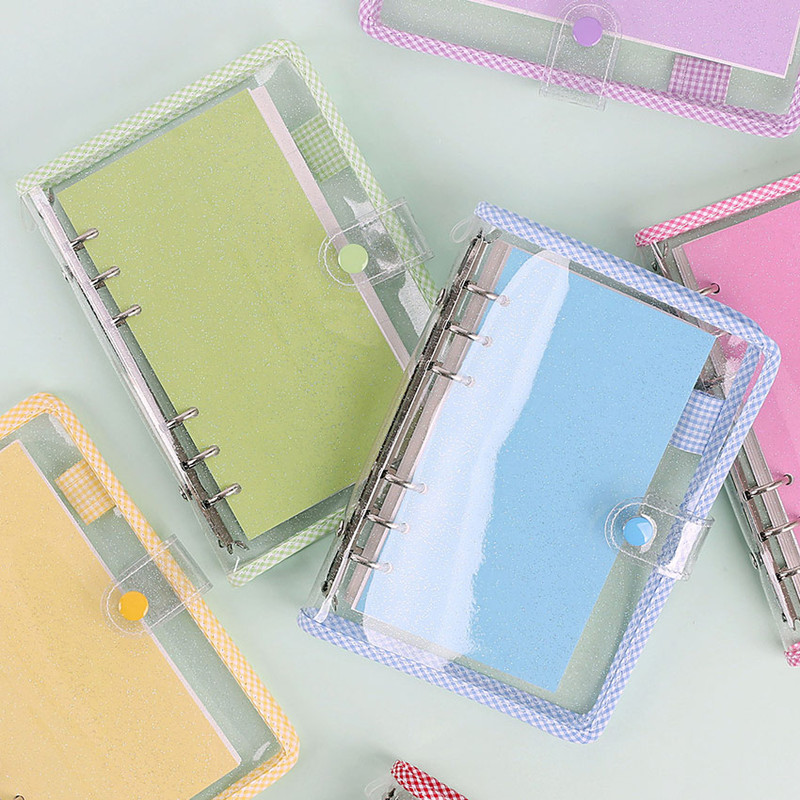Wanna This Picnic check A6 6-ring PVC binder