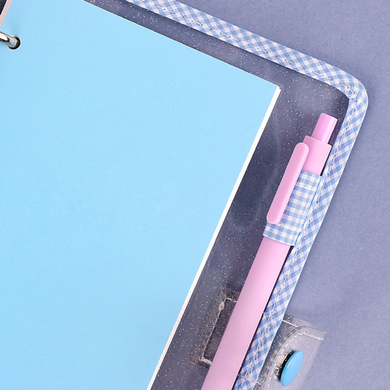 Pen holder - Wanna This Picnic check A6 6-ring PVC binder