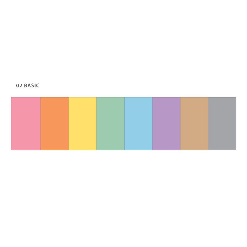 Basic - Wanna This Color blank paper A6 size 6 holes refills set Basic - Wanna This Color blank paper A6 size 6 holes refills set