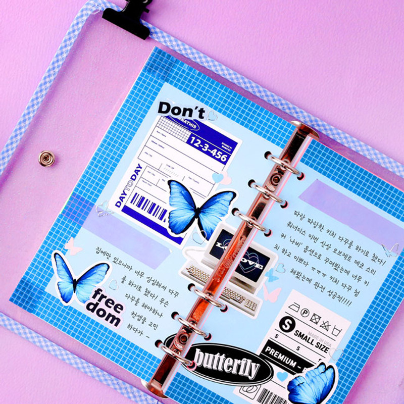 Basic - Wanna This Color blank paper A6 size 6 holes refills set Basic - Wanna This Color blank paper A6 size 6 holes refills set