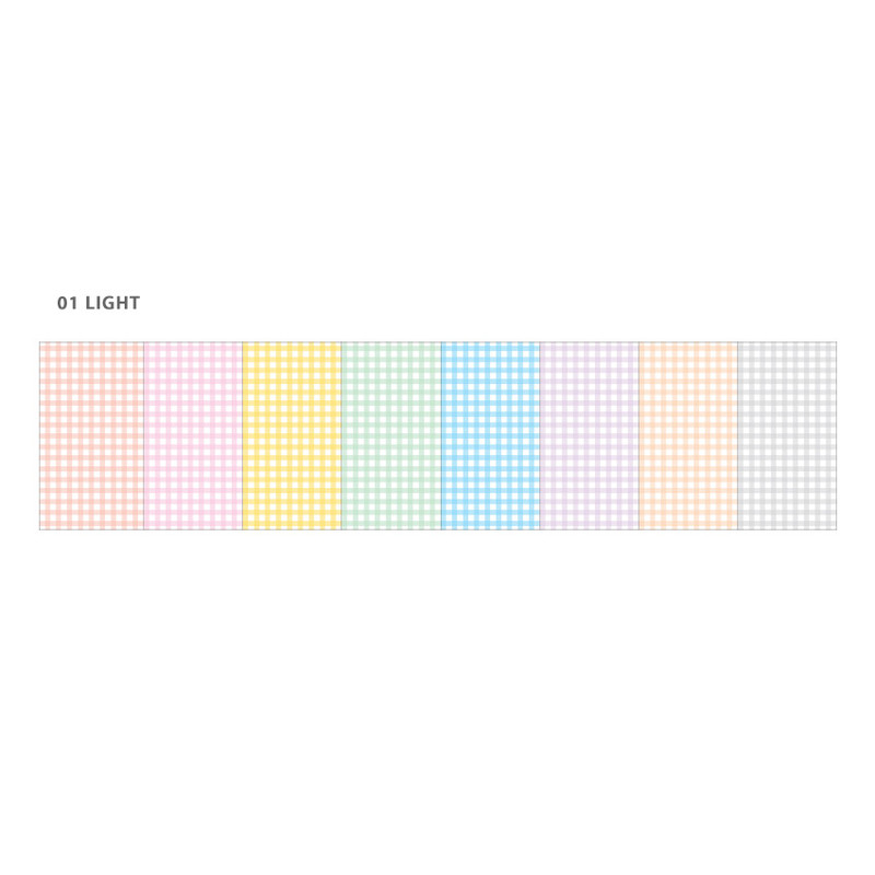 Light - Wanna This Picnic check A6 size 6 holes paper refills set Light - Wanna This Picnic check A6 size 6 holes paper refills set