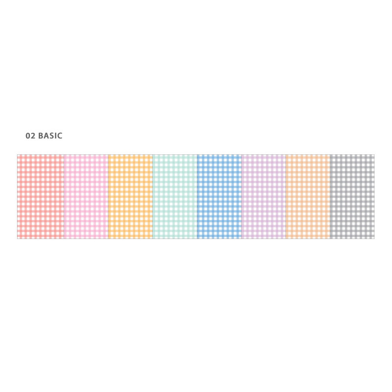 Basic - Wanna This Picnic check A6 size 6 holes paper refills set Basic - Wanna This Picnic check A6 size 6 holes paper refills set