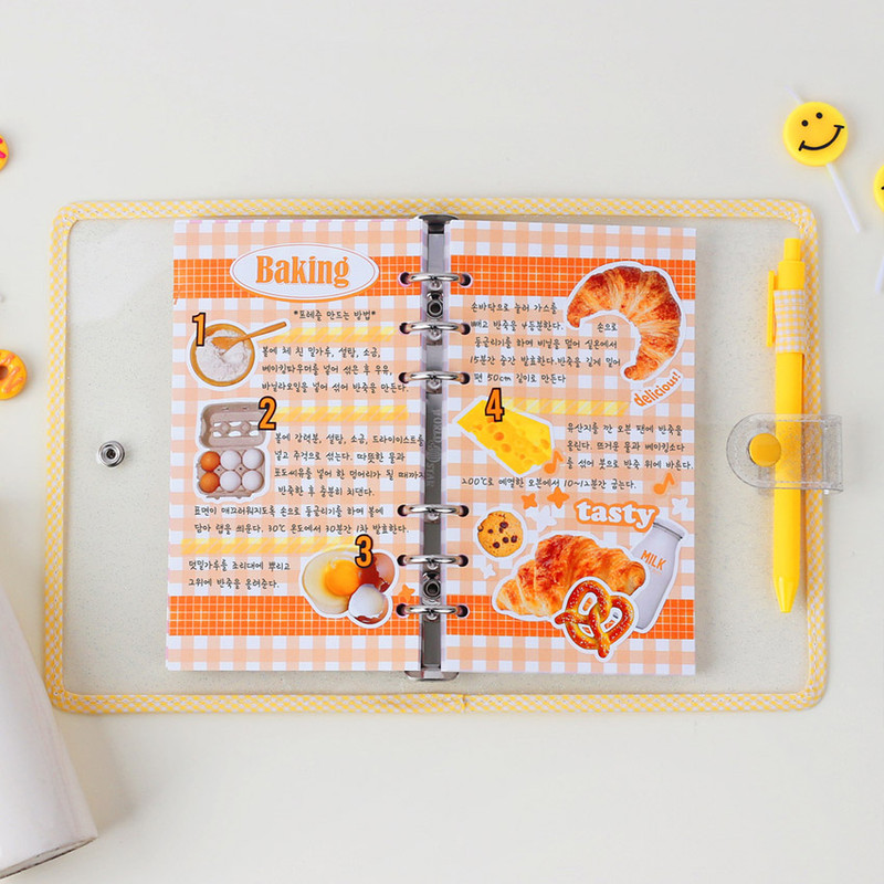 Basic - Wanna This Picnic check A6 size 6 holes paper refills set Basic - Wanna This Picnic check A6 size 6 holes paper refills set