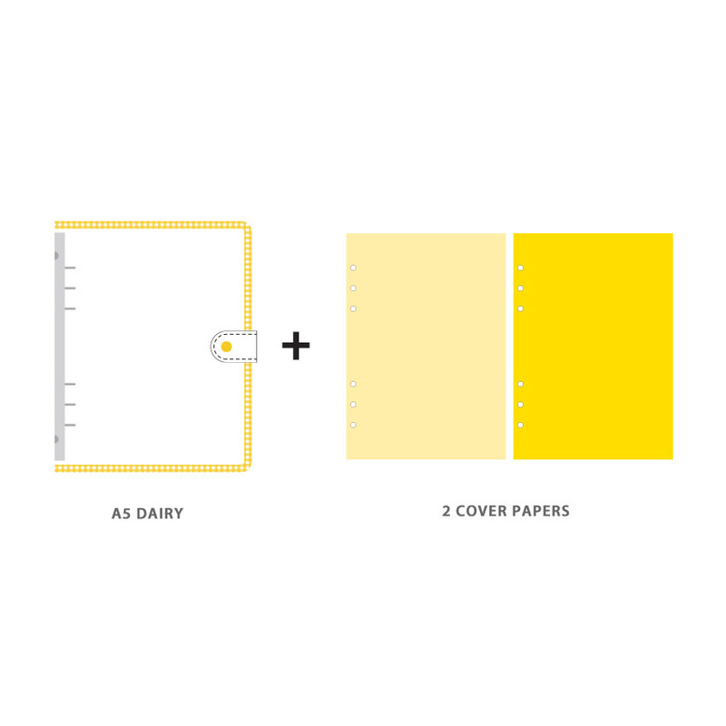 Composition - Wanna This Picnic check A5 6-ring PVC binder