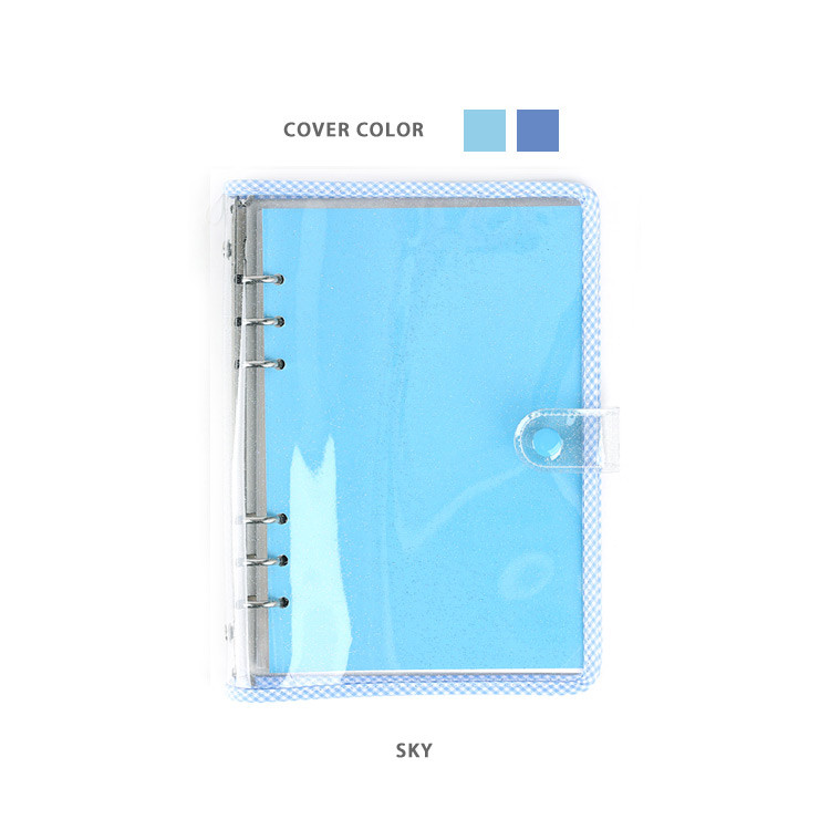 Sky - Wanna This Picnic check A5 6-ring PVC binder