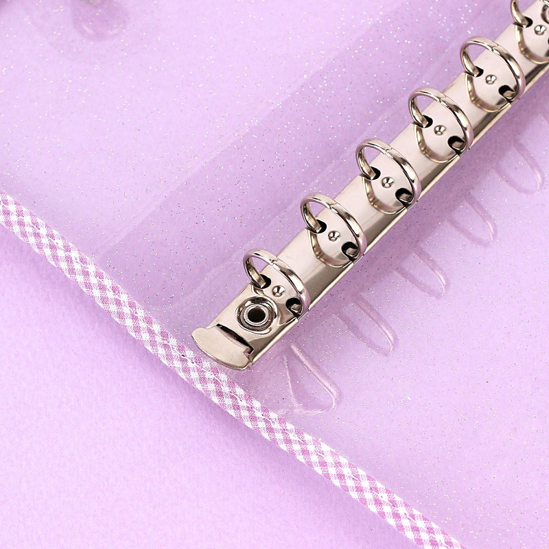 6 ring binder - Wanna This Picnic check A5 6-ring PVC binder