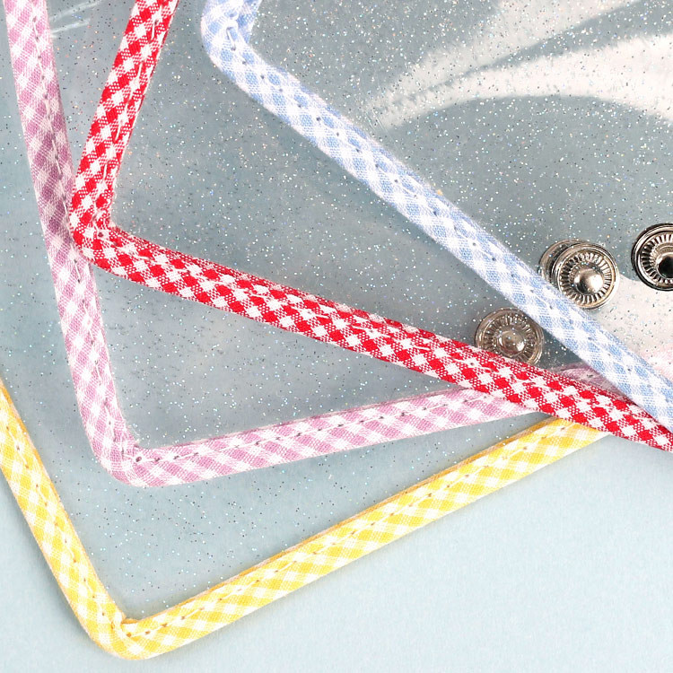 Snap button - Wanna This Picnic check A5 6-ring PVC binder