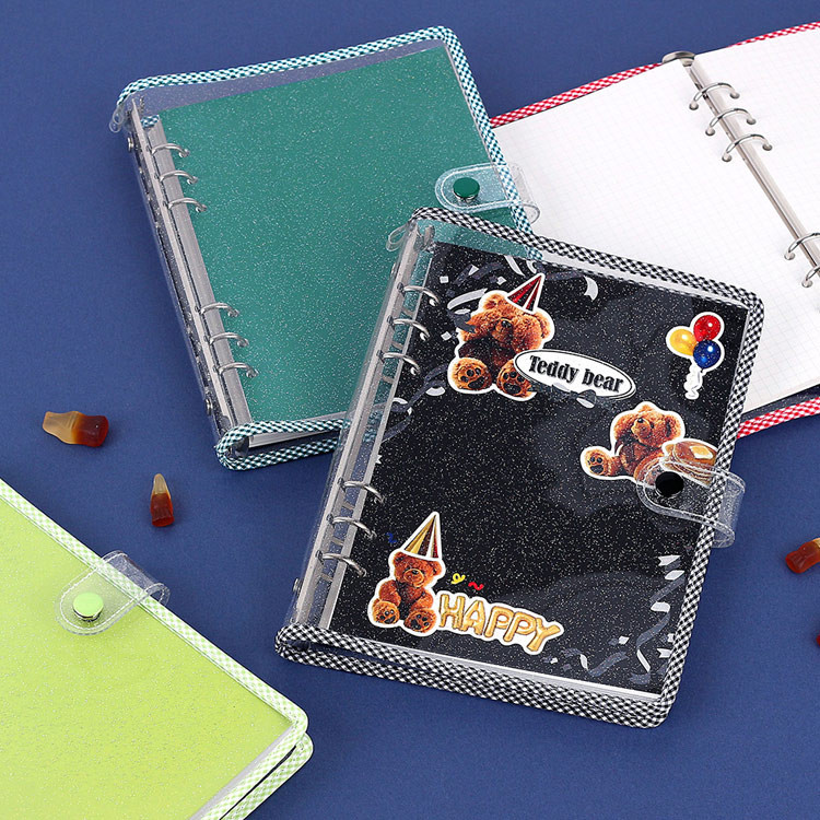 Wanna This Picnic check A5 6-ring PVC binder