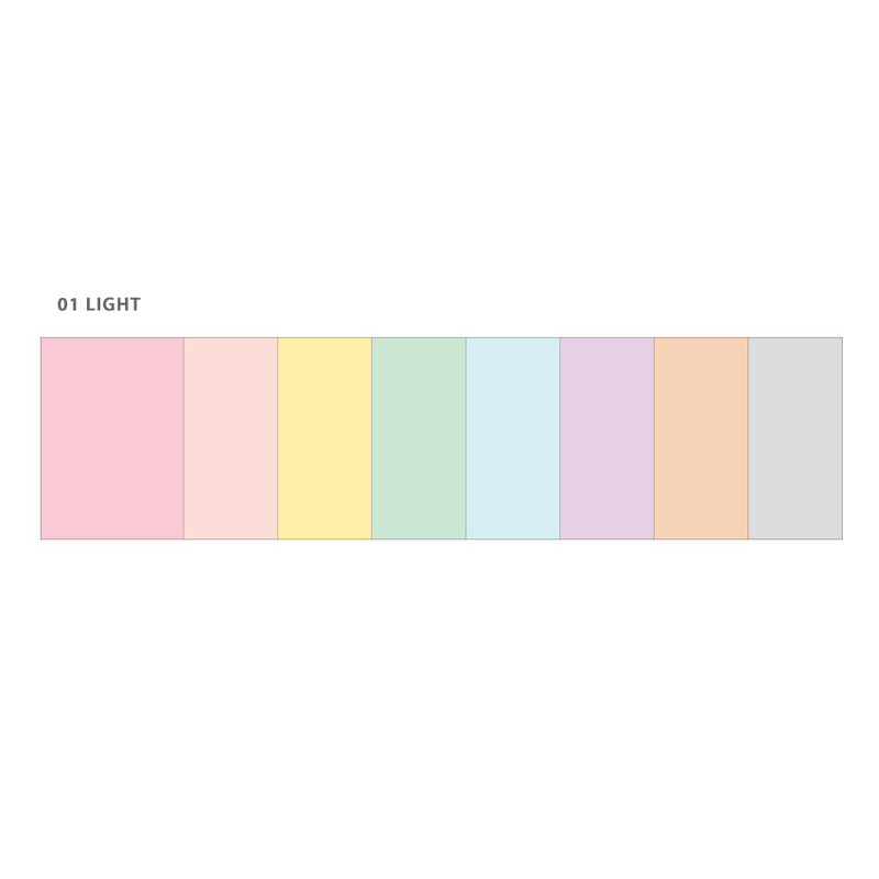 Light - Wanna This Color blank paper A5 size 6 holes refills set Light - Wanna This Color blank paper A5 size 6 holes refills set