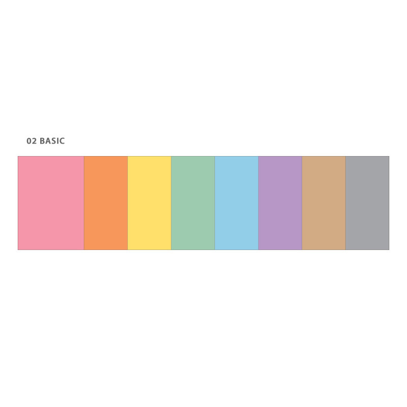 Basic - Wanna This Color blank paper A5 size 6 holes refills set Basic - Wanna This Color blank paper A5 size 6 holes refills set