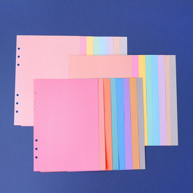 Wanna This Palette grid A5 size 6 holes paper refills set Wanna This Palette grid A5 size 6 holes paper refills set