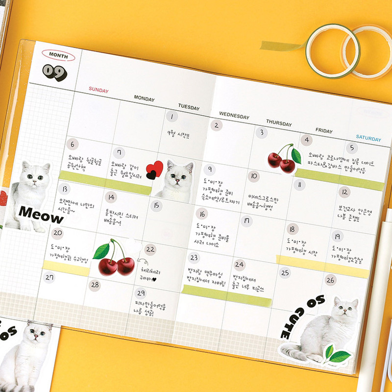 Usage example - Wanna This Object removable deco 6 sticker sheets set