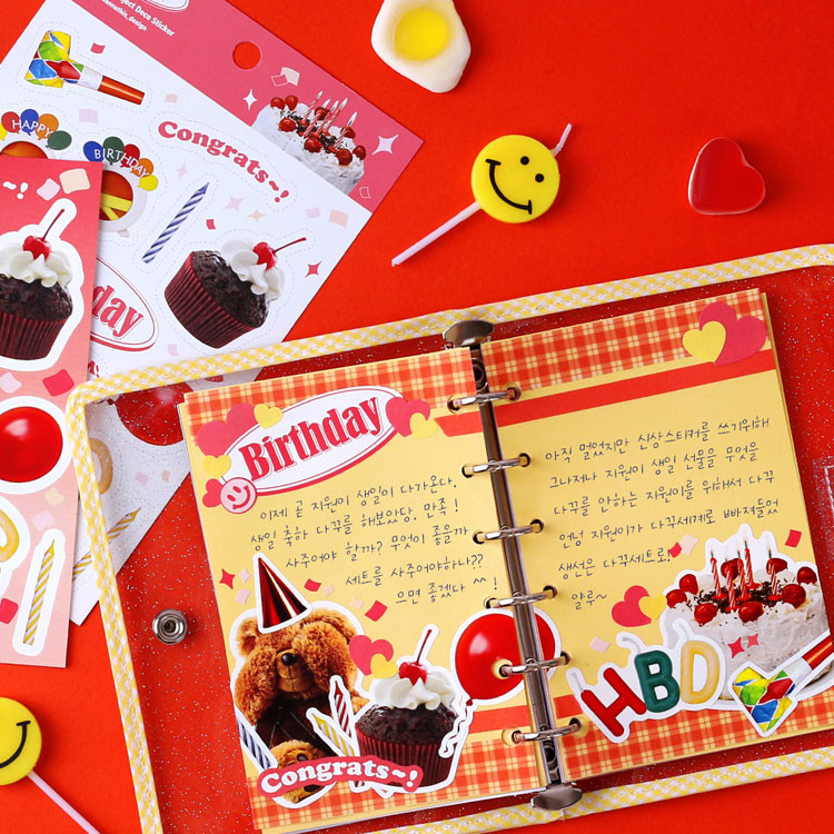 Usage example - Wanna This Object removable deco 6 sticker sheets set