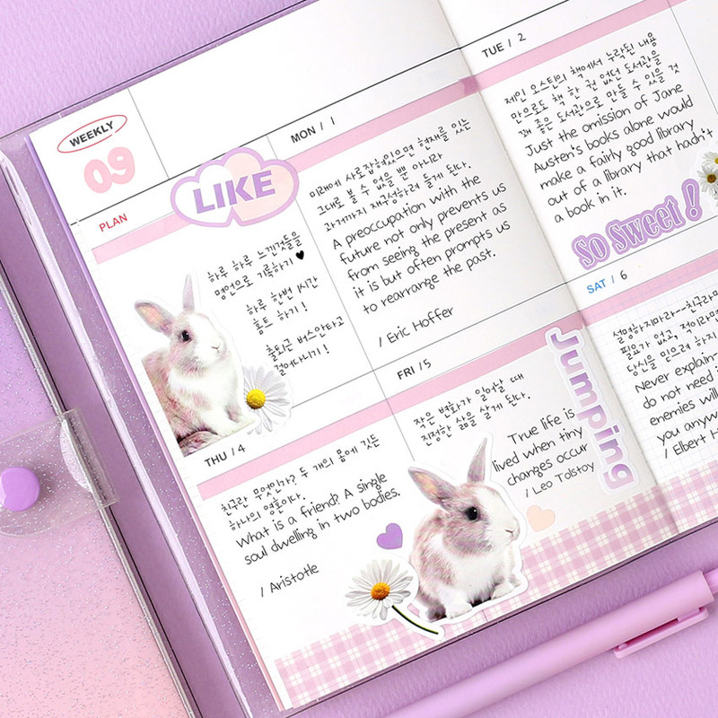 Usage example - Wanna This Object removable deco 6 sticker sheets set