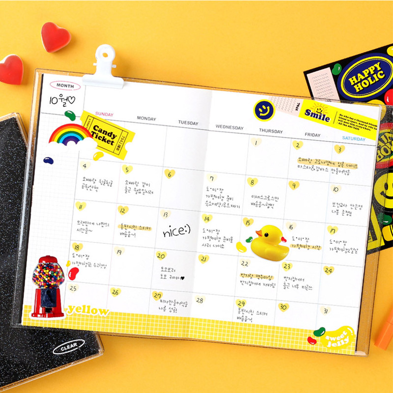 Usage example - Wanna This Color object removable deco 6 sticker sheets set