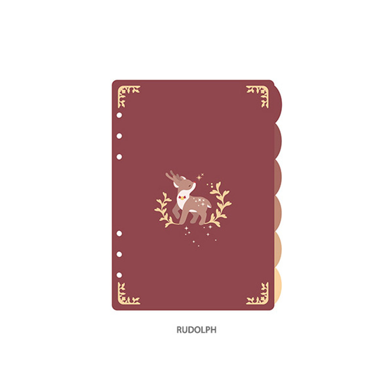Rudolph - PLEPLE Chou Chou A5 size 6 holes index paper refills set