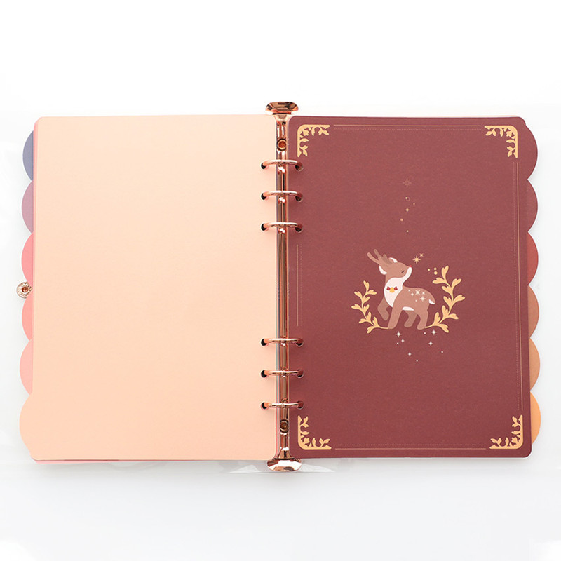 Usage example - PLEPLE Chou Chou A5 size 6 holes index paper refills set