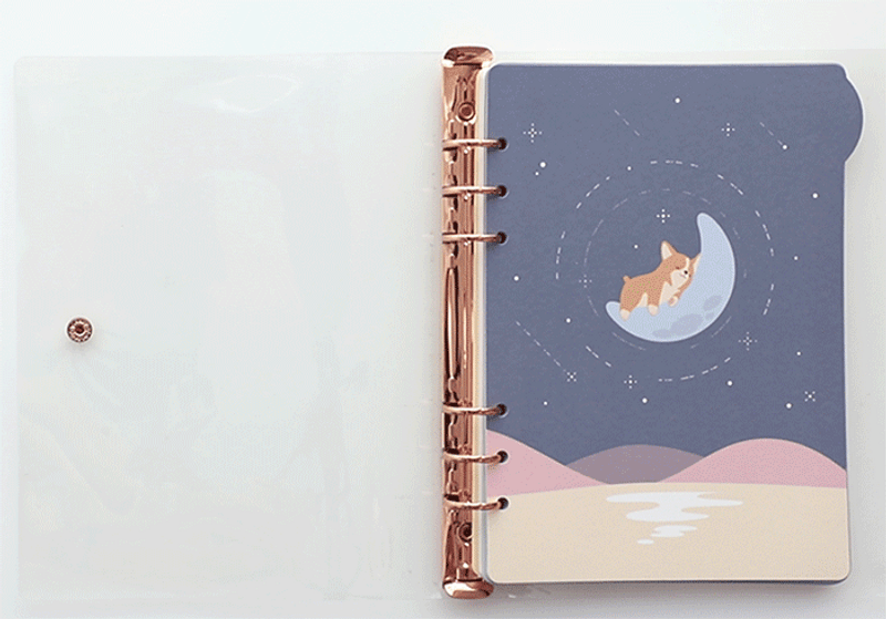 Usage example - Chou Chou A5 6 hole 3 months undated weekly plan refill set Usage example - Chou Chou A5 6 hole 3 months undated weekly plan refill set