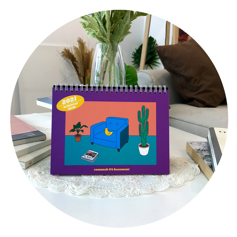 Design Comma-B 2021 Retro monthly standing desk scheduler