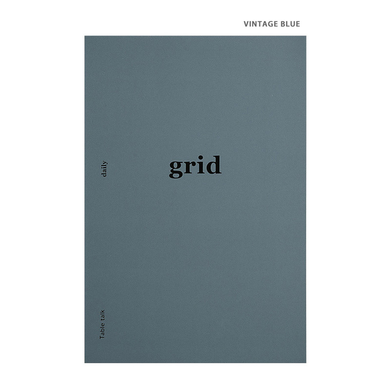 Vintage blue - Antenna Shop Better together A5 size grid notebook