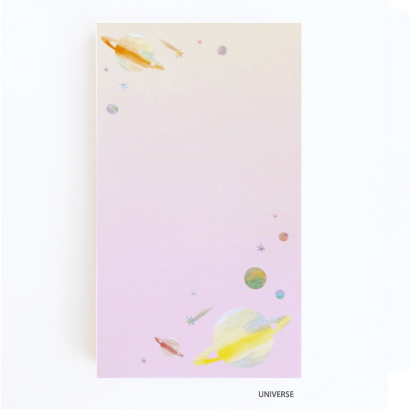 Universe - O-CHECK Cute memo note writing pad Universe - O-CHECK Cute memo note writing pad