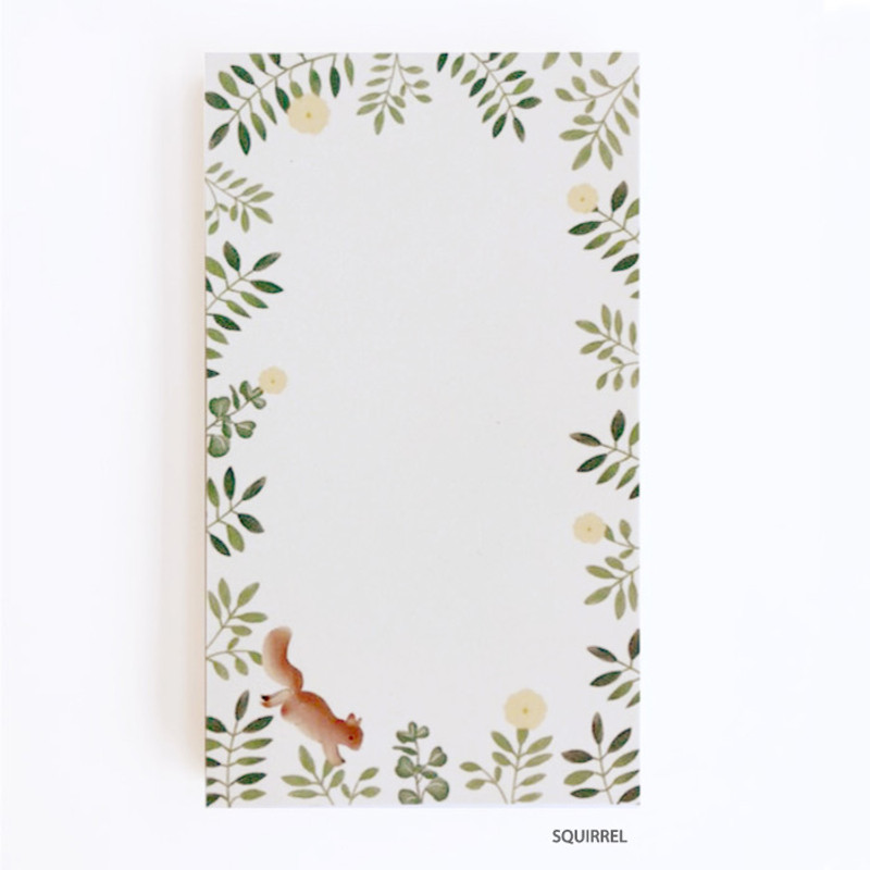 Squirrel - O-CHECK Cute memo note writing pad Squirrel - O-CHECK Cute memo note writing pad