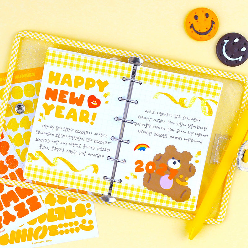 Usage example - Wanna This Ddung phabet basic Alphabet letter sticker