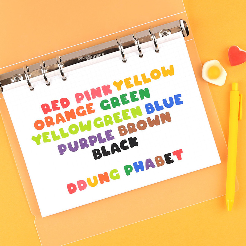 Alphabet basic set - Wanna This Ddung phabet bold Alphabet Number sticker set