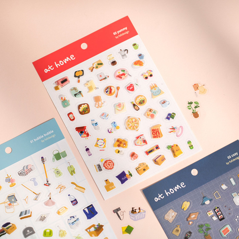 Byfulldesign At home useful deco sticker sheet set